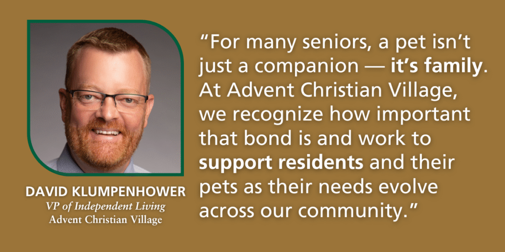 Pet-friendly Senior Living | Advent Christian Village