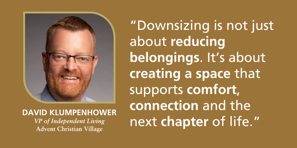 Downsizing Tips for Seniors | Advent Christian Village