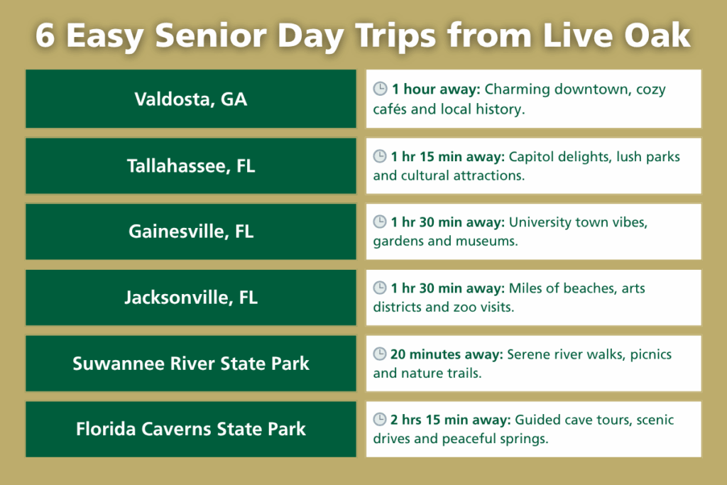 Day Trips from Live Oak